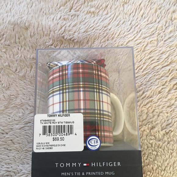 Men’s Mug and Tie Gift Set Red Plaid Only - Picture 5 of 8